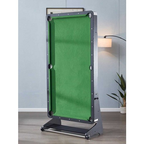 가정용당구대 미니당구대 접이식 포켓볼 탁구대 겸용, 1개, 1.83m 짙은 나무무늬 그린 패브릭