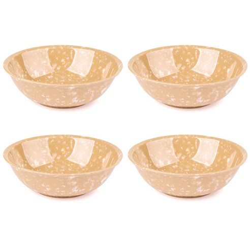 레트로 분식 그릇 포장마차 떡볶이 라면 캠핑 접시, 브라운, 레트로그릇, 4개