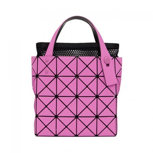 바오바오 이세이미야케 핑크 스몰 루센트 박시 토트백