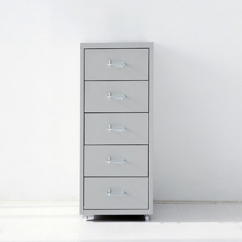 OFFICY 서랍장 5단, 라이트그레이 9292.1432