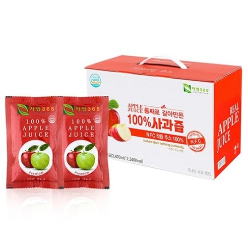 농뜨락 빨간사과즙 100팩 x 1박스 (팩당120ml), 100개, 120ml
