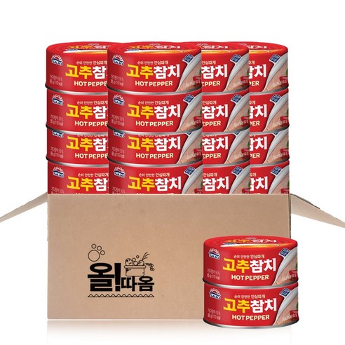 올따옴) 사조 안심따개 고추참치 85g 18입, 18개