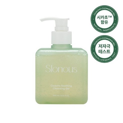 슬로너스 시카초 약산성 클렌징 젤 300ml, 1개