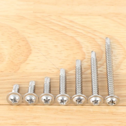 YUJINCO 소량 나사 스텐직결와샤머리 양날피스 32mm(30개), 30개