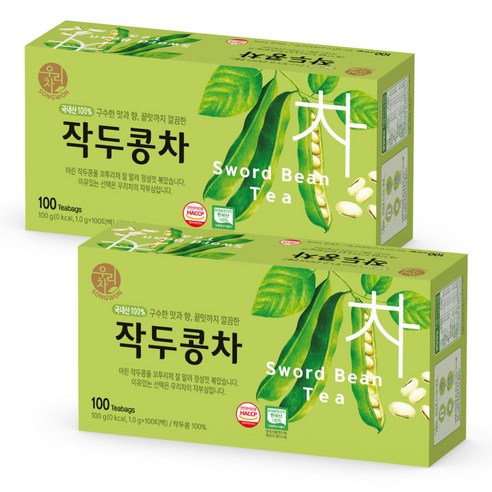 송원 우리차 작두콩차 100T, 1g, 100개입, 2개