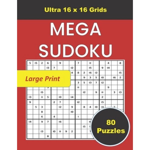 (영문도서) Mega Sudoku: Easy Sudoku Puzzle Book For Adults Large Print Paperback, Independently Published, English, 9798720959623