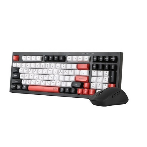 지클릭커 오피스프로 WMK50 사일런스 M 98 무선 키보드 마우스 세트, 일반형, Poker