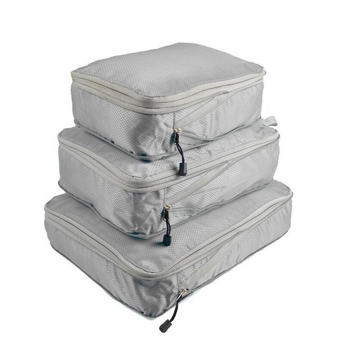 압축 수납 가방 세트, 회색/회색