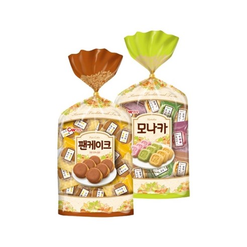 청우식품 종합모나카 + 팬케이크, 1세트, 800g