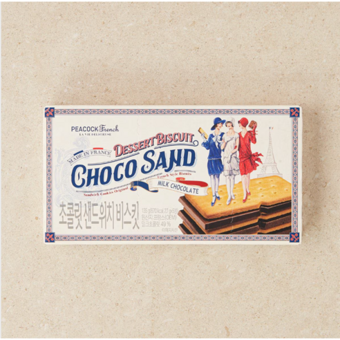 피코크 초콜릿 샌드위치 135g x 3개 총 405g