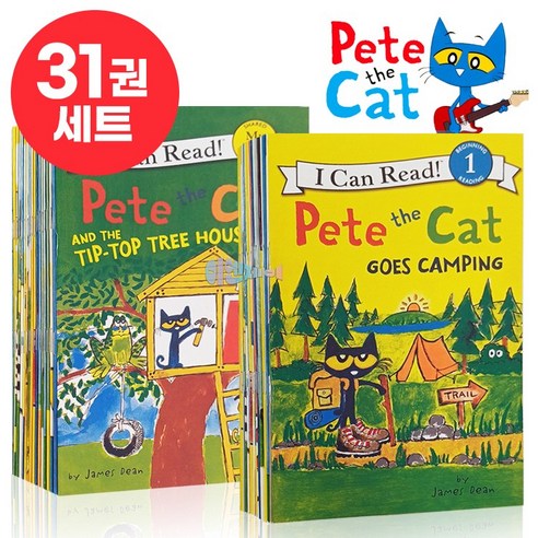 [이엔제이] 국내 당일발송 i can read pete the cat 아이캔리드 피트더캣 28권 세트 엄마표 집듣 영어원서 음원