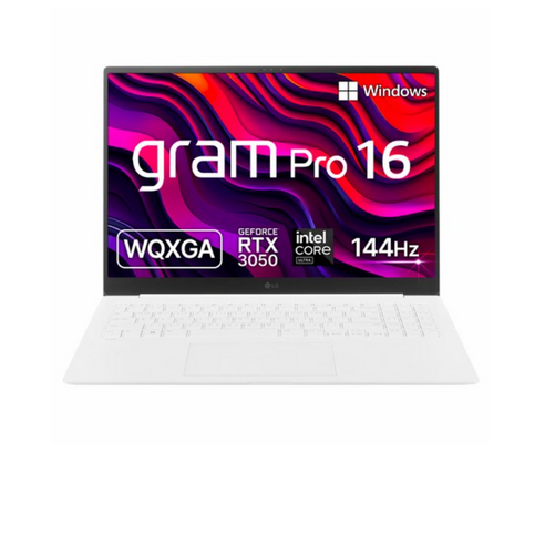 LG전자 그램 Pro 16 코어 Ultra5 지포스 RTX 3050, 에센스 화이트, 2304GB, 16GB, WIN11 Home, 16Z90SP-EA5CK