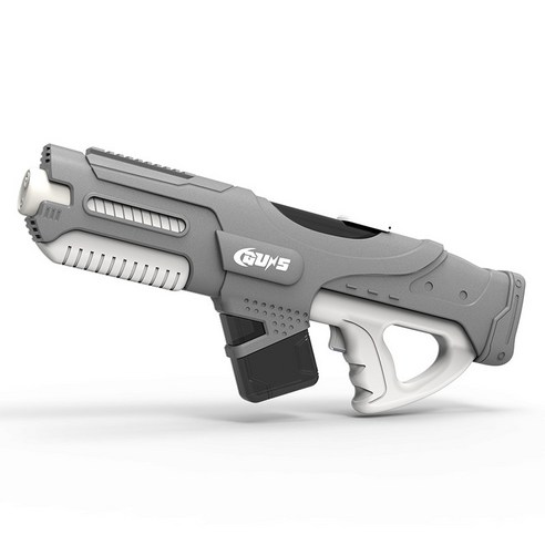 S57 자동 워터건 펌프 대용량 물통 전동물총, 붉은색