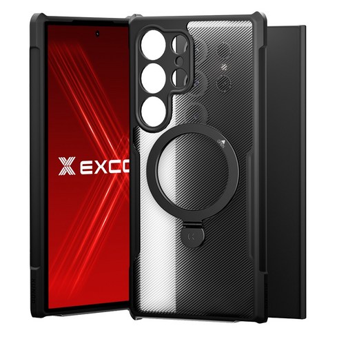 엑씨 파비스 지문방지 매트 풀커버 맥세이프 범퍼 휴대폰 케이스, 갤럭시S24울트라, 혼합색상