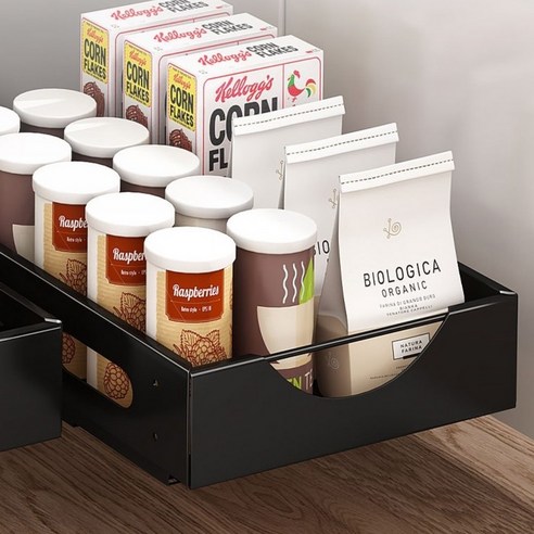 워버플 서랍식 슬라이딩 레일 선반 싱크대 싱크인 팬트리장 1단, 화이트 Best Top3