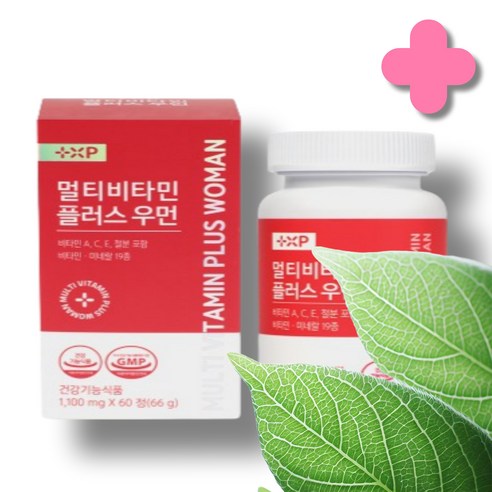 아로니아 함유 육체피로 멀티비타민 미네랄 종합비타민 영양제 포 우먼 1통 2개월분, 60정, 1세트