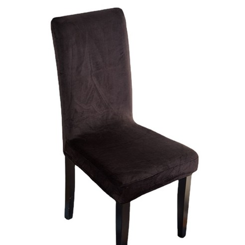유니버설 패딩 스웨이드 의자 커버 탄성 반 의자 커버 호텔 홈 의자 커버, 블랙, 95x40x45
