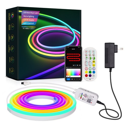 Meyuge LED 네온플렉스 아트 플렉스 RGB 플렉스 줄조명, WIFI 5m