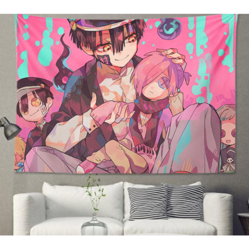 지박소년 하나코군 패브릭포스터 캐릭터 거실&침실 그림 벽장식 인테리어 소품, 05