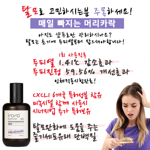 탈모 예방의 첫걸음, 이로로 세럼