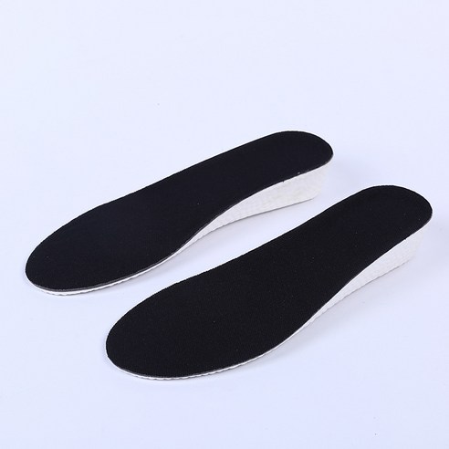 ZZJJC 키높이 깔창 남녀 aj1 충격흡수 워커 통풍쿠션, 블랙 메쉬 3.5CM, 225-230