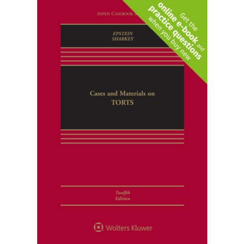 Cases and Materials on Torts Hardcover, Aspen Publishers, English, 9781543804454