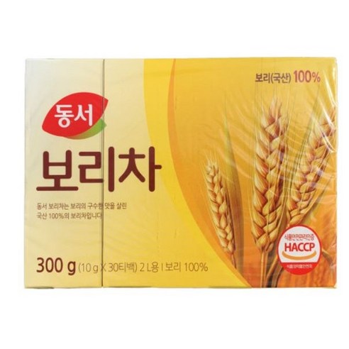 동서 보리차 티백, 10g, 30개입, 6개