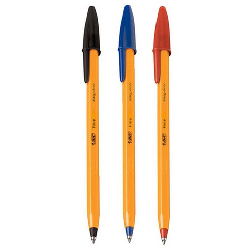 BIC 빅볼펜 빅 오렌지 0.7mm 1타(12자루), 블랙