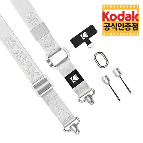 코닥 카메라 멀티 스트랩 6종 중 택일, Silver (실버), 1개