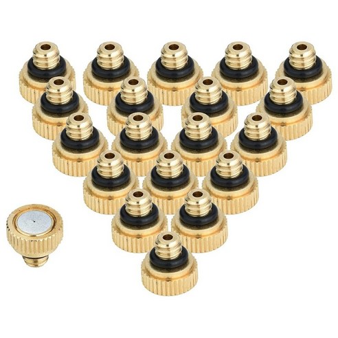 20pcs 냉각 시스템을위한 노즐 0.012 인치 (0.3mm) 물 분무 노즐 스프링클러 미스트 냉각, 보여진 바와 같이, 하나