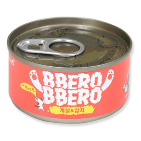 빼로빼로 간식캔 80g x 48개, 참치게살