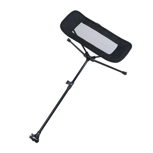 야외 의자 발판 휴대용 의자 캠핑 안락 의자 게으른 발 끌기, 42x32cm, 알루미늄 합금, 검은 색