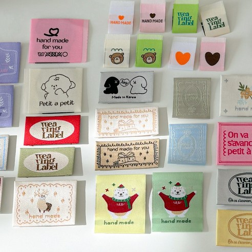 핸드메이드 직조 라벨로 나만의 감성을 더하다