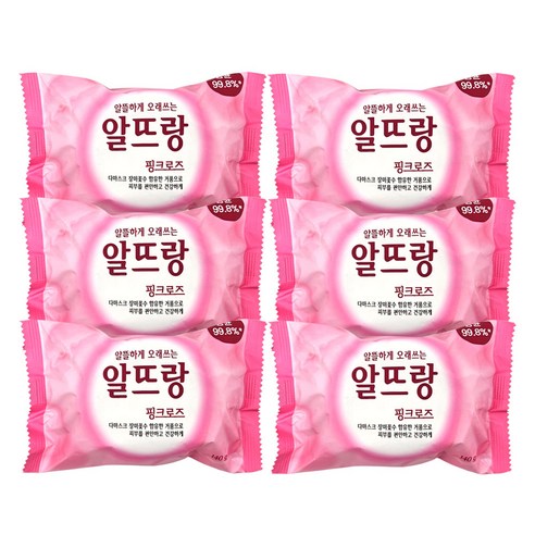 알뜨랑 비누 오리지널, 140g, 6개