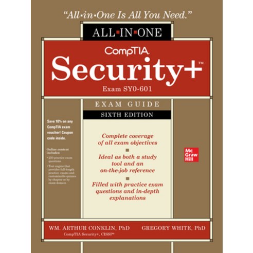 Comptia Security+ All-In-One Exam Guide Sixth Edition (Exam Sy0-601)) Hardcover, McGraw-Hill Education, English, 9781260464009