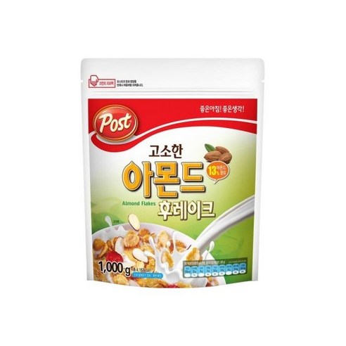 포스트 고소한 아몬드 후레이크 1000g 1개, 1kg