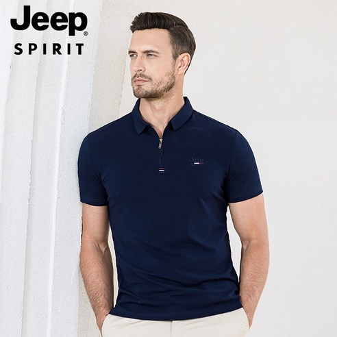 JEEP SPIRIT 남성 PK 반팔 티셔츠 남자 여름 패션 스타일 JPTX23625