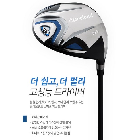 비거리와 관용성을 모두 갖춘 던롭 클리브랜드 스페셜 맥스 드라이버