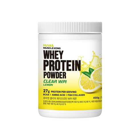 휴바앤_클리어 웨이프로틴 WPI 레몬 400g 1개, 10회분