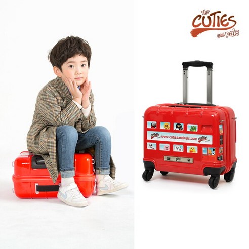 꿈을 싣고 달리는 큐티앤펄스 런던 스티커 버스 아동 캐리어와 함께 특별한 여행을!