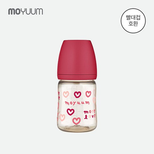 모윰 모어러브 에디션 PPSU 올인원 젖병, 옐로우, 170ml, 1개