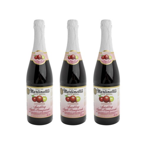 마르티넬리 스파클링 애플 석류, 3개, 750ml