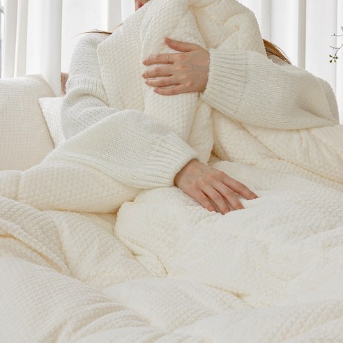 마이크로 초고밀도 두꺼운 모모 극세사 겨울 차렵 이불 세트, 시원함의 결정판