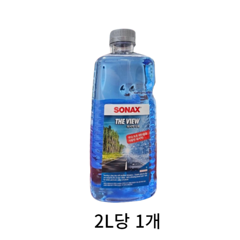 소낙스 더 뷰 에탄올 워셔액, 2L, 6개
