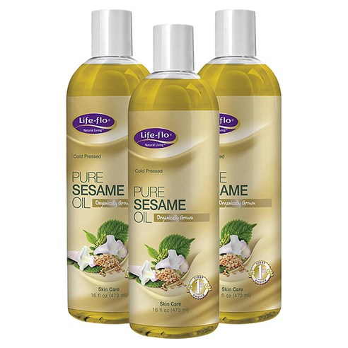 라이프플로헬스 퓨어 오일, 473ml, Sesame, 3개