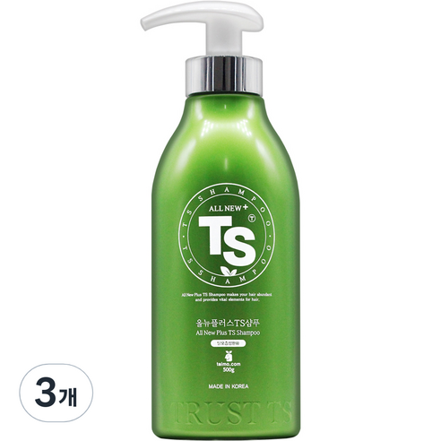 TS 올뉴플러스 샴푸, 500g, 3개
