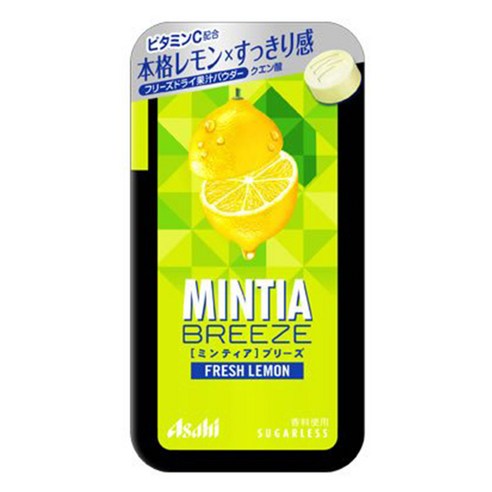 Ninjapo 민티아 브리즈 프레시 레몬 0.8온스 5개 민트 정제 아사히 그룹 식품 닌자포