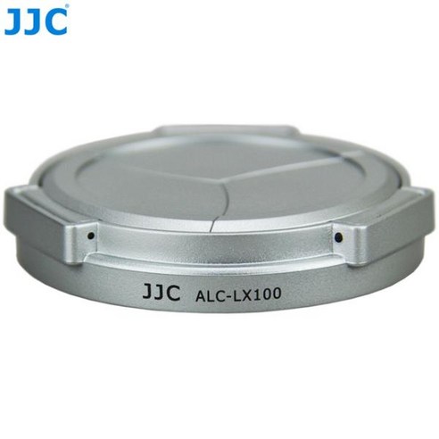 JJC DMW-LFAC1 자동 렌즈 캡 커버 파나소닉 LUMIX DMC-LX100 DMC-LX100II DC-LX100M2 LEICA D-LUX (Typ 109) D-LUX 7, 02 Silver, 1개