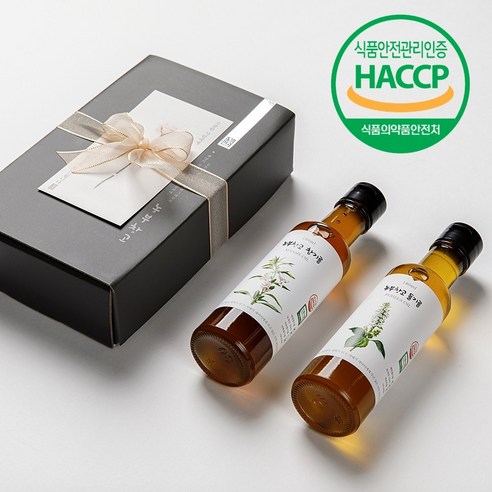 저온압착 국산 참기름 들기름 선물세트 농부창고, 진한참기름+저온들기름 300ml 세트, 1세트