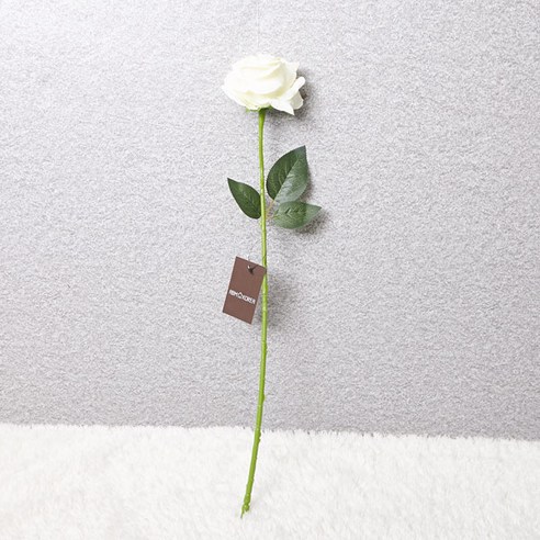 에이비엠 조화 한송이장미꽃, 화이트, 4개